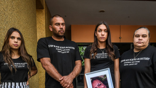 The children of Aboriginal woman Tanya day: L-R  Kimberley Watson, Warren Stevens, Apryl Watson and Belinda Day Stevens.