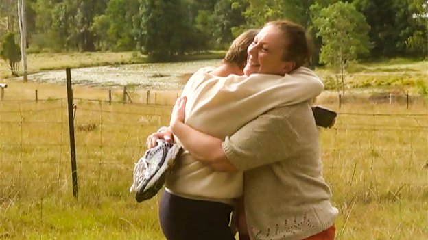 Kathleen Folbigg reunites with friend Tracy Chapman after her release from prison.