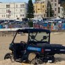 Police hunt for Bondi Beach buggy snatchers after lifeguard tower break-in