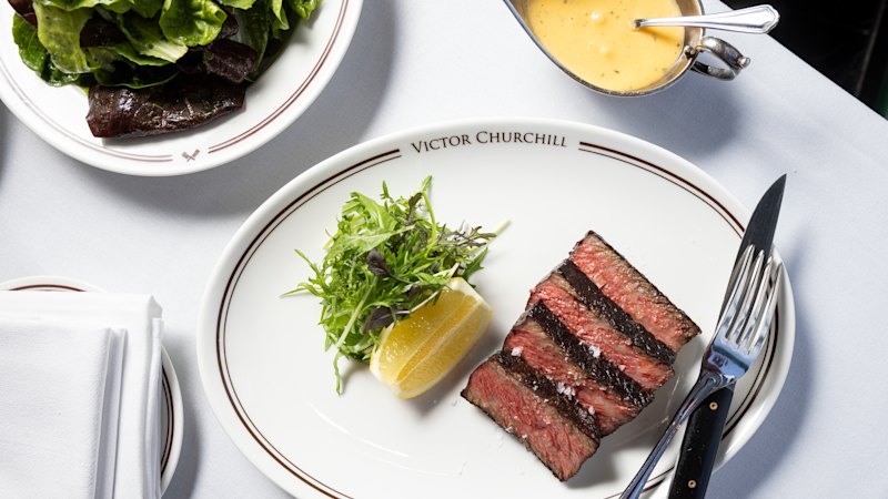 Season your Visa for a flame-grilling. This three-figure steak is not for the faint of heart
