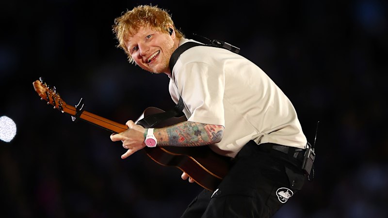 Ed Sheeran opens Australian run with swagger and pyrotechnics