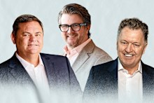 Peter Burns, Chris Bradley and Kevin Burrowes. 