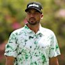 Jason Day on the 13th green at Augusta.