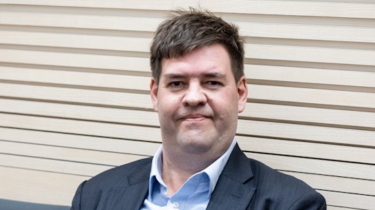 Billionaire Tim Heath at a court hearing in Tallinn, Estonia, on June 9.