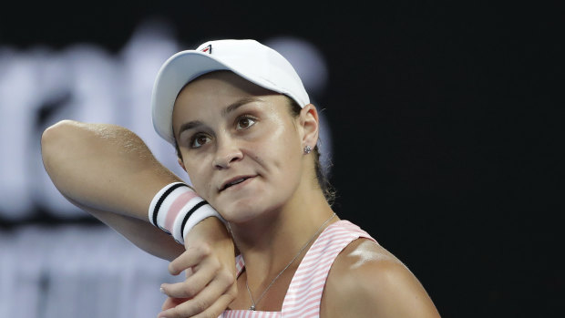 Doing us proud: Ash Barty gets the thumbs up for her run to the last eight of the Australian Open.