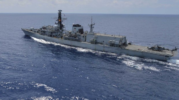 HMS Montrose in the Gulf of Thailand earlier this year.