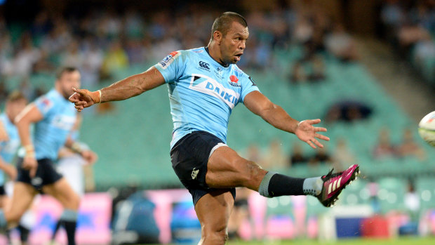 Kurtley Beale will have to bide his time off the bench against the Blues in Auckland. 