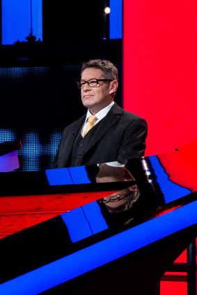 Matt Parkinson on the set of The Chase.