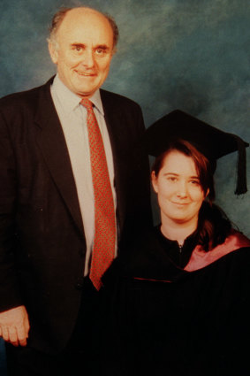 Allan Fels with his daughter Isabella.