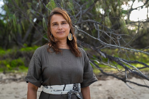 Quandamooka artist Delvene Cockatoo-Collins.