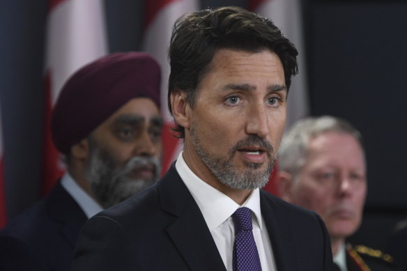 Prime Minister Justin Trudeau holds a press conference about the Iran plane crash.