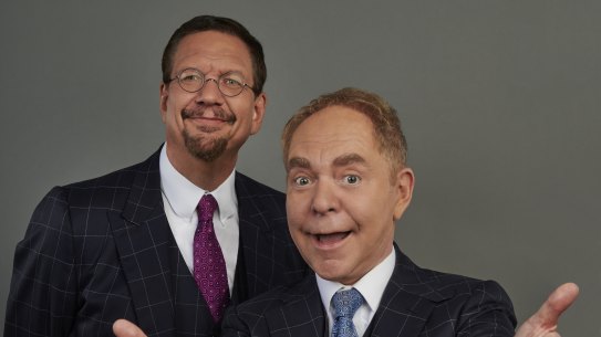 Teller, a former schoolteacher, almost never speaks on stage, while Penn almost never stops.