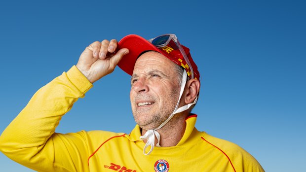 Portsea surf lifesaver Henry Kiss says bluebottle jellyfish have already washed up on Victorian shores in significant numbers twice this summer. 