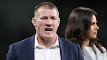 Paul Gallen on commentary duty for Nine.