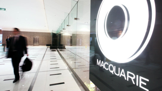 Macquarie shares have surged almost 50 per cent in the past year.