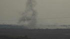 This frame grab taken from video shot in southern Israel shows smoke rising from what Palestinian medics say is an Israeli airstrike in Gaza.