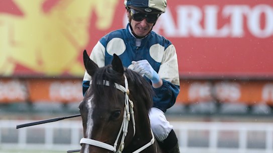 Daniel Moor got emotional after winning his maiden group 1 on Sierra Sue.