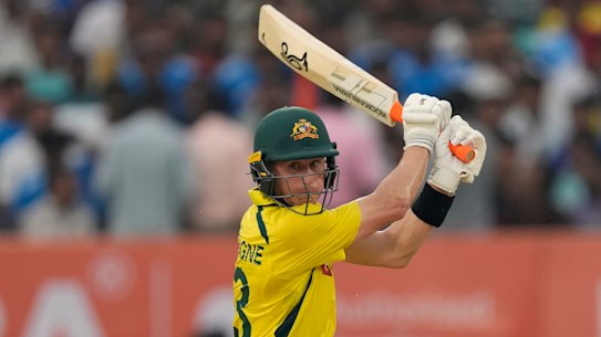 Marnus Labuschagne made 72 off 58 balls in Rajkot.