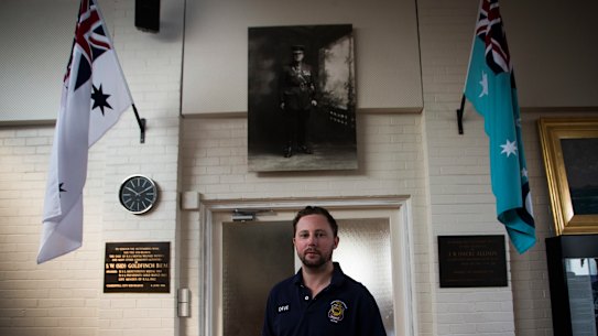 RSL reformer Dave Petersen at the Camberwell City RSL hall