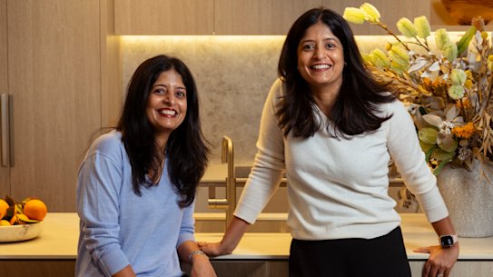 Twins Mary and Rosey Parakkal have each bought a four-bedroom apartment in the same development in Pennant Hills.