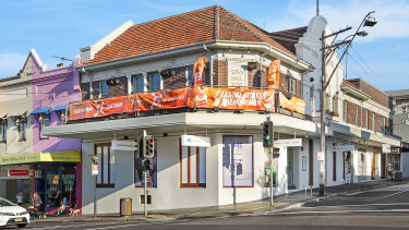 The former Town Hall Hotel in Balmain now houses a gym chain and massage parlour.