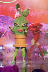 Cactus is one of many costumes featured in the kooky singing competition The Masked Singer.