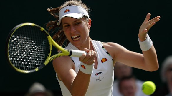 Johanna Konta was eliminated by Barbora Strycova.