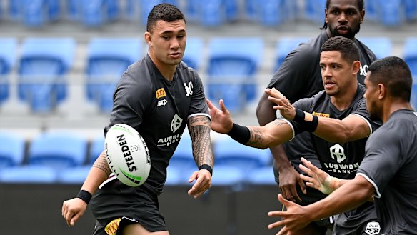 Big hitter: Maroons rookie Jaydn Su'A