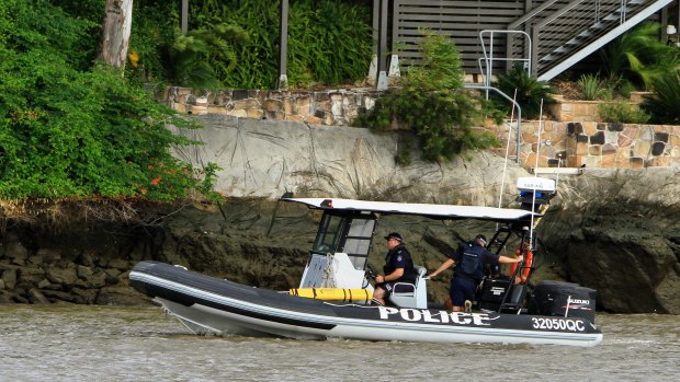 Water police scoured the Brisbane River near the UQ St Lucia boat ramp before the man's body was found. (File image)