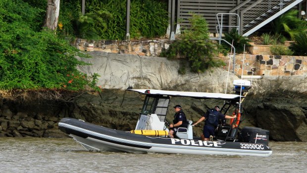 Police and SES scoured the Brisbane River on Saturday night and throughout Sunday. (File image)