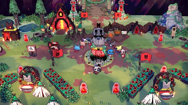 Cult of the Lamb is a blend of genres, as well as a blend of 2D and 3D visual styles.