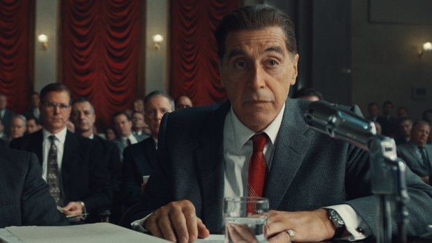 Al Pacino as Jimmy Hoffa: working with Robert De Niro, he says, ''takes the edge off. And puts the other edge on.”