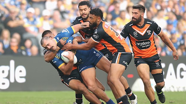 The Wests Tigers’ defence has improved in 2022.