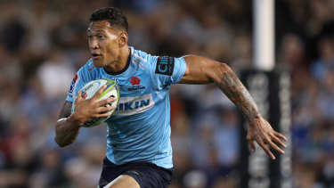 Surprise: Israel Folau was shocked to learn his contract was in jeopardy following his latest social media outburst.