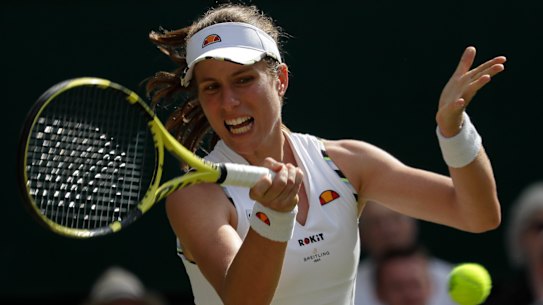 Johanna Konta was eliminated by Barbora Strycova.