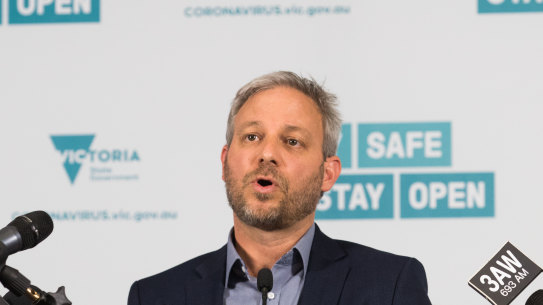 Victorian Chief Health Officer Brett Sutton said at least two weeks were needed to assess the true extent of the Sydney outbreak