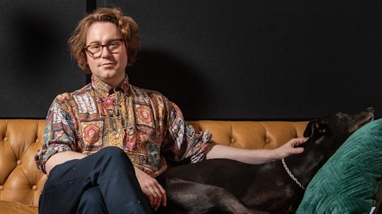 Bush with his dog Winnie.