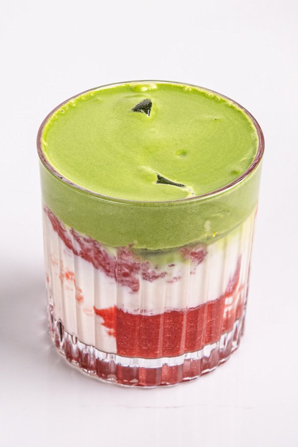 Strawberry matcha.