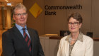 Paul O’Malley, left, will succeed Commonwealth Bank of Australia chairman Catherine Livingstone, right, in August.