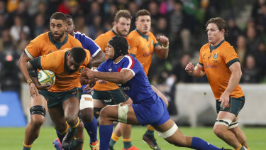 Marika Koroibete was a standout for the Wallabies.