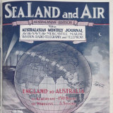 Sea, Land and Air magazine cover celebrating the first transmission in 1918.
