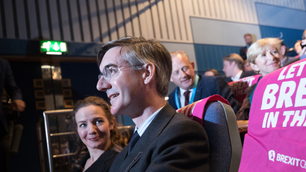 Conservative MP Jacob Rees-Mogg at the Conservative Party annual conference.