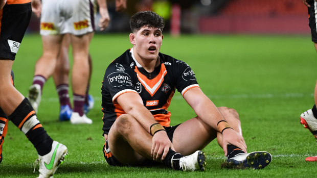 Wests Tigers forward Tuki Simpkins is in hot water after an incident in the early hours of Sunday morning.