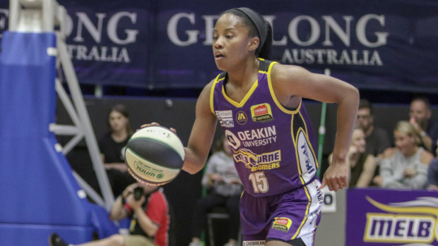 Melbourne Boomers import Lindsay Allen was in top form against Canberra on Friday. 