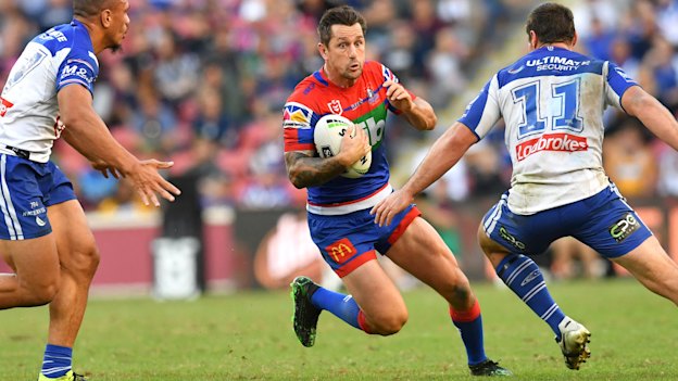 Mitchell Pearce was scooped up by the Knights after being edged out at the Roosters.