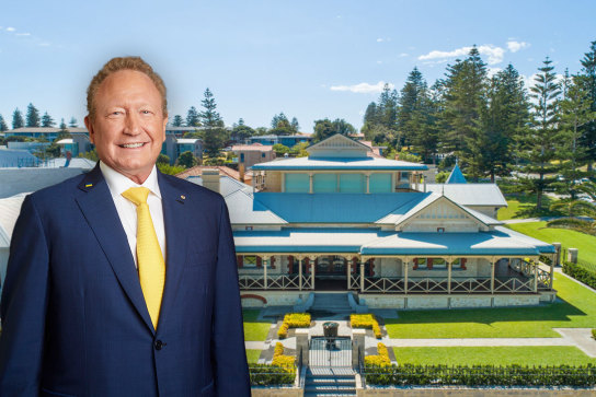 Forrest is among Cottesloe’s most prominent residents, with several adjoining properties.