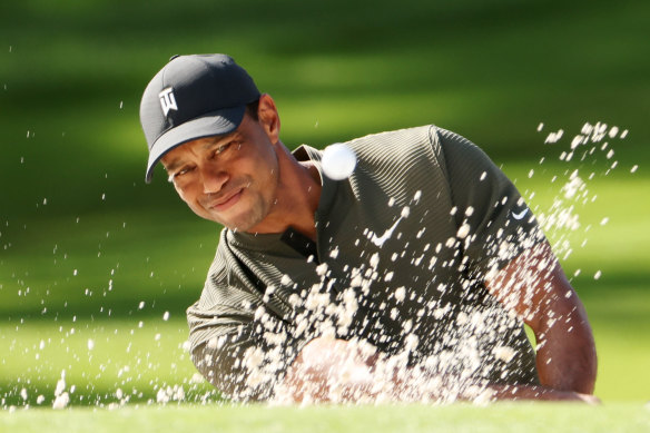 Five-time champion Tiger Woods is looking good at Augusta.