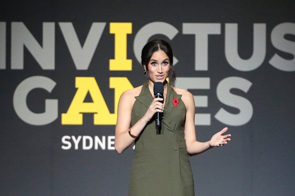Meghan made a speech during the Invictus Games closing ceremonies when the duke and duchess visited Sydney in 2018.