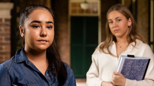 Students Caitlyn Russo and Heidi Crookes are staying on at the Women’s College at the University of Sydney. 