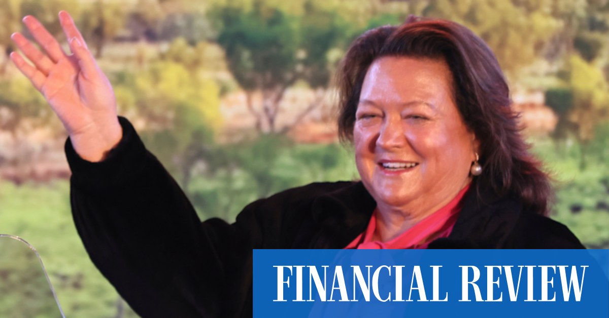Rinehart's private company Hancock Prospecting posts $5b profit - Vimarsana News